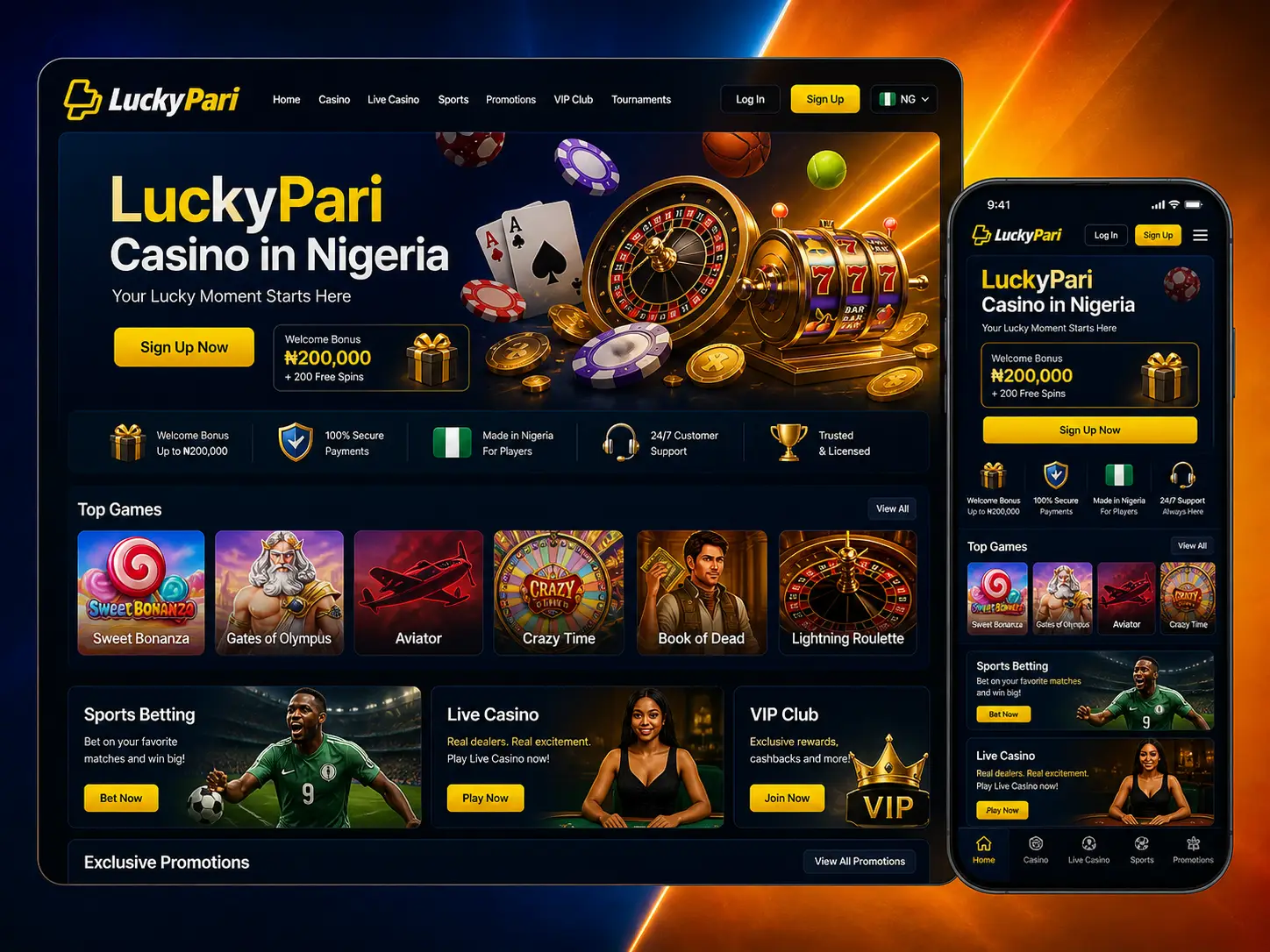 Lucky Pari Casino in Nigeria 2026