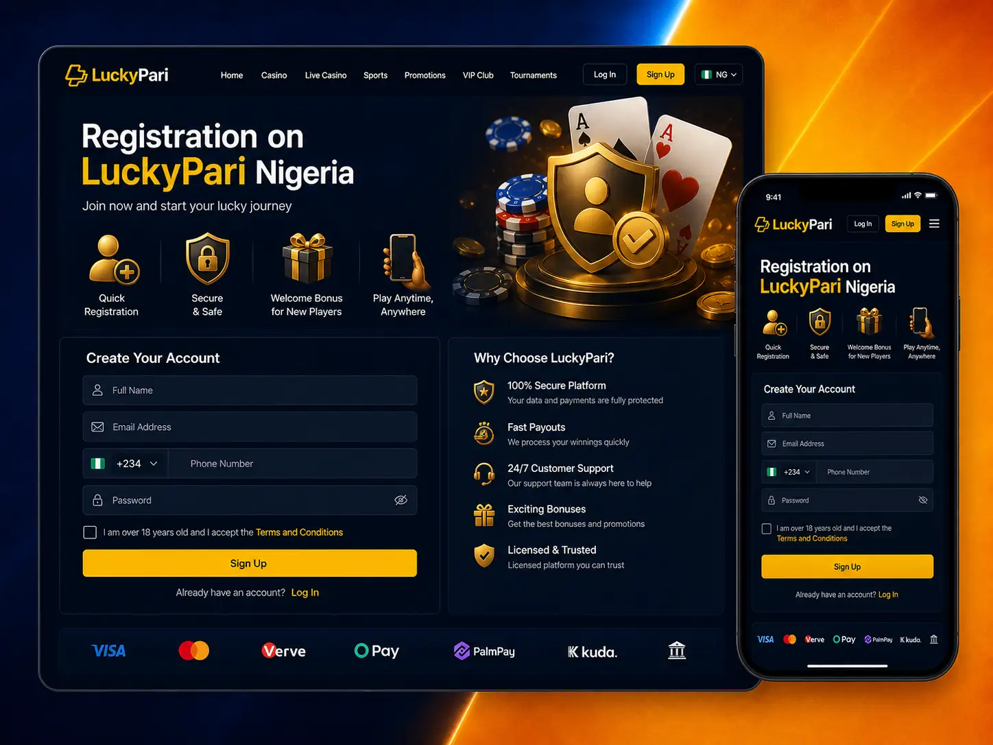 LuckyPari Nigeria Sign-Up Guide