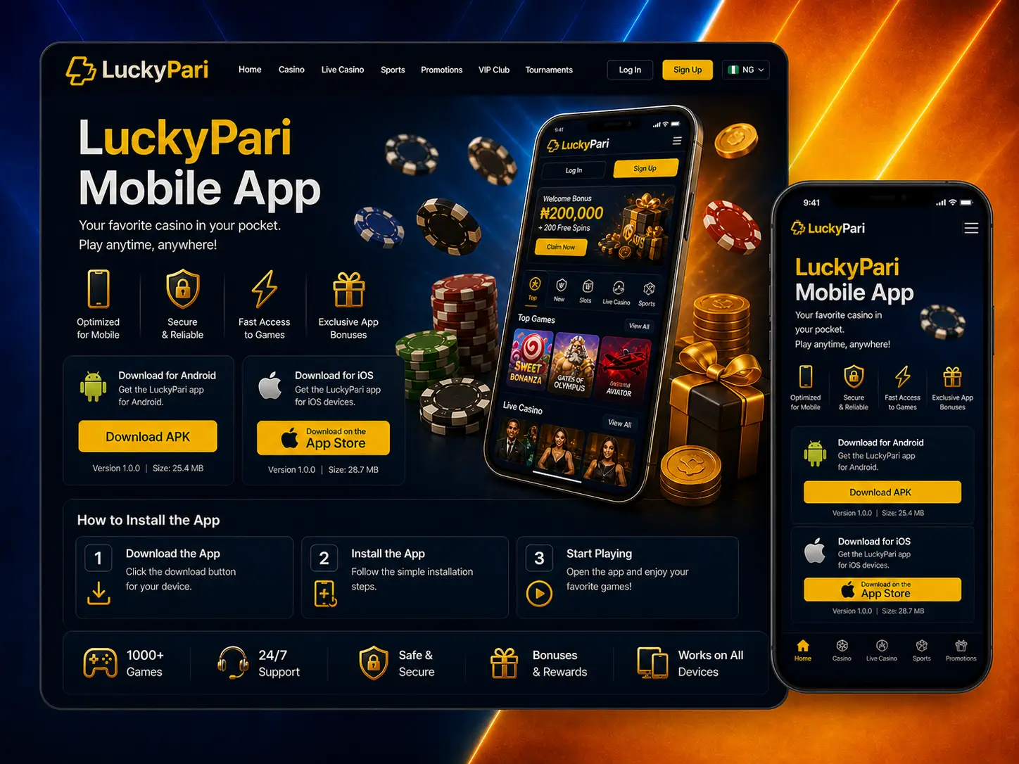 Features and Experience Lucky Pari App