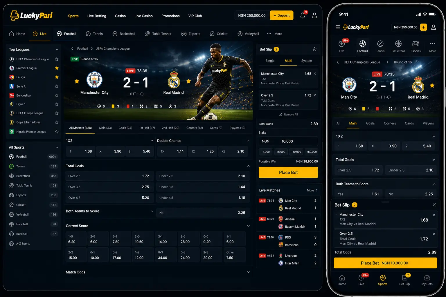 Betting on Sports with LuckyPari Nigeria